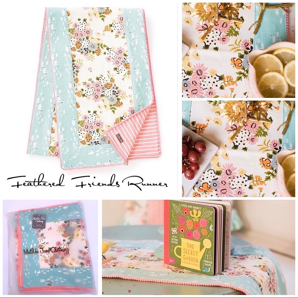 NWT Matilda Jane Feathered Friends Table Runner